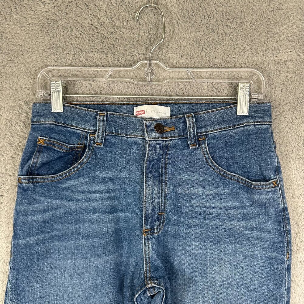 Wrangler Straight Leg Jean Size 16 Straight Fit Womens Blue 5-pocket - Picture 3 of 13